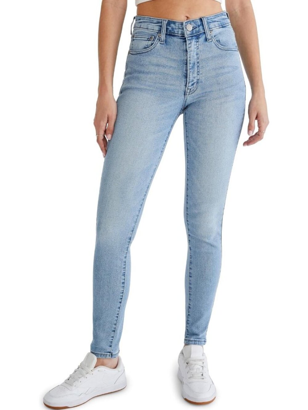 High-Waisted Women's Jeggings, Stretchy Denim, Slim Fit, Casual Chic Style